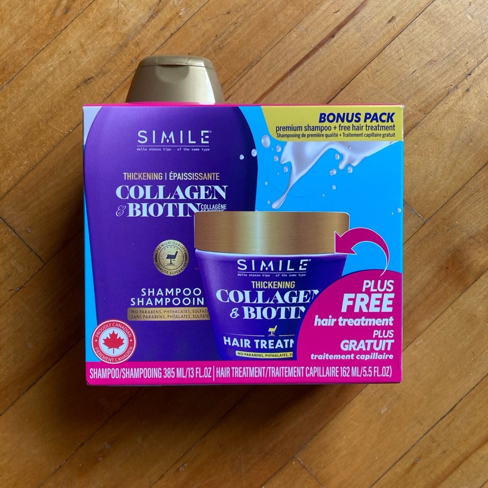 ✴️ Collagen & Biotin Thickening Shampoo + Bonus Hair Treatment - Made in Canada!